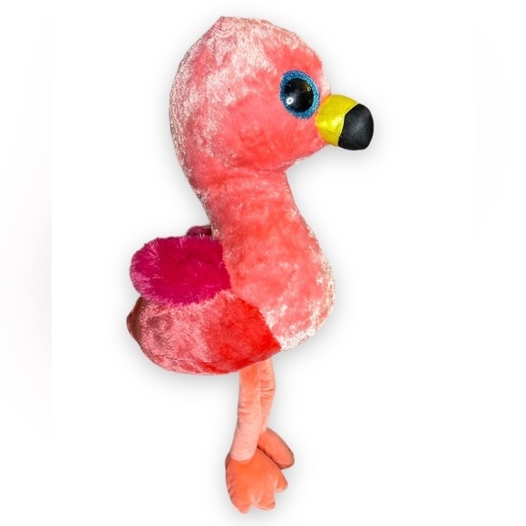 Ty Beanie Baby Gilda Flamingo Plush Stuffed Animal 26”x15” - Picture 4 of 15